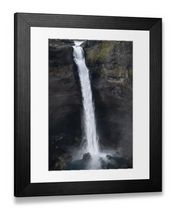 Framed Print : Haifoss waterfall on Fossa i Thjosardal river, Southern Region, Iceland Framed Print : Haifoss waterfall on Fossa i Thjosardal river, Southern Region, Iceland