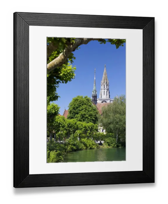 Framed Print : Minster of Our Lady with Lake Constance in the front, Konstanz, Baden-Wuerttemberg, Germany Framed Print : Minster of Our Lady with Lake Constance in the front, Konstanz, Baden-Wuerttemberg, Germany
