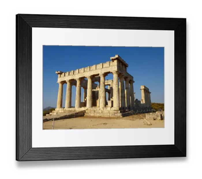 Framed Print : Temple of Aphaia, circa 500BC, Aigina, Saronic Islands, Greece Framed Print : Temple of Aphaia, circa 500BC, Aigina, Saronic Islands, Greece