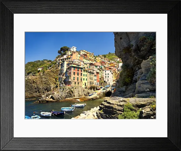 Framed Print : Fishing port, UNESCO World Heritage Site, Riomaggiore, Cinque Terre, Liguria, Italy Framed Print : Fishing port, UNESCO World Heritage Site, Riomaggiore, Cinque Terre, Liguria, Italy
