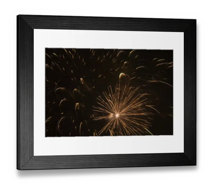 Framed Print : Fireworks, Laval, Quebec, Canada