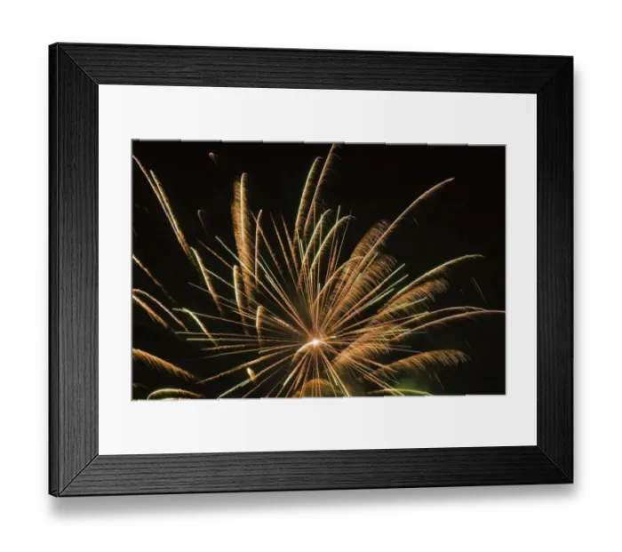 Framed Print : Fireworks, Laval, Quebec, Canada