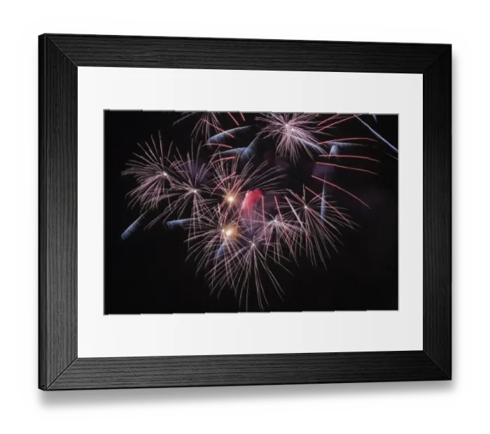 Framed Print : Fireworks, Laval, Quebec, Canada Framed Print : Fireworks, Laval, Quebec, Canada