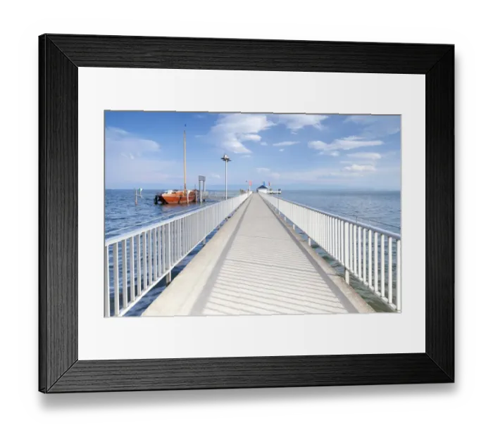 Framed Print : Pier, Lake Constance, Immenstaad, Baden-Wurttemberg, Germany Framed Print : Pier, Lake Constance, Immenstaad, Baden-Wurttemberg, Germany
