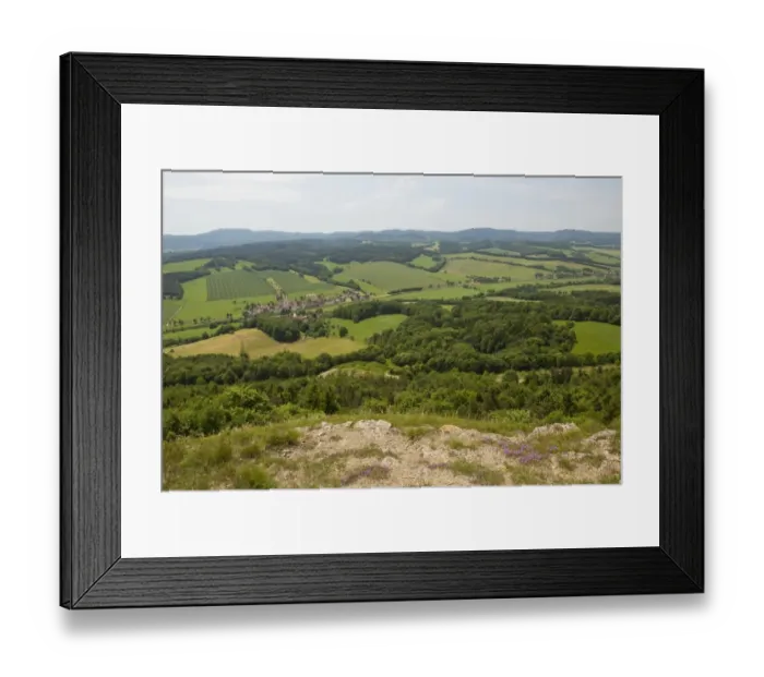 Framed Print : View from Mt Grosser Horselberg towards the Thuringian Forest, near Eisenach, Thuringia, Germany Framed Print : View from Mt Grosser Horselberg towards the Thuringian Forest, near Eisenach, Thuringia, Germany