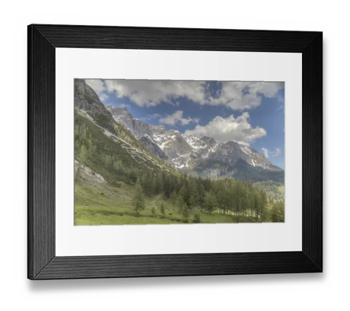 Framed Print : Mountain landscape, Dachstein Mountains, cloudy sky, Salzburger Land, Austria Framed Print : Mountain landscape, Dachstein Mountains, cloudy sky, Salzburger Land, Austria