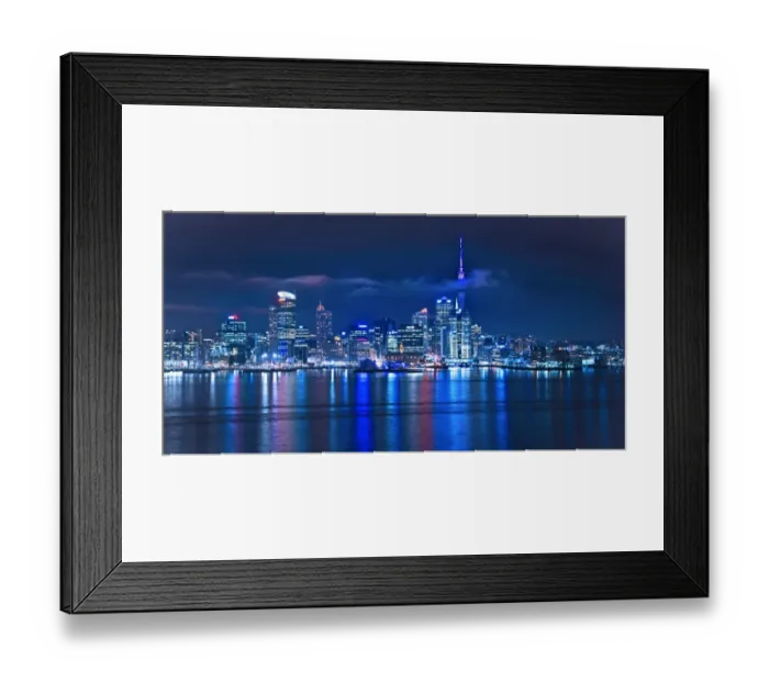 Framed Print : Auckland Central Business District or Auckland Central Business District from Stanley Bay, at night, Stanley Bay, Auckland, Auckland Region, New Zealand Framed Print : Auckland Central Business District or Auckland Central Business District from Stanley Bay, at night, Stanley Bay, Auckland, Auckland Region, New Zealand