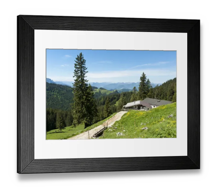 Framed Print : Hut on the Schreck-Alm alpine pasture, Geigelstein Nature Reserve, Aschau im Chiemgau, Upper Bavaria, Bavaria, Germany Framed Print : Hut on the Schreck-Alm alpine pasture, Geigelstein Nature Reserve, Aschau im Chiemgau, Upper Bavaria, Bavaria, Germany