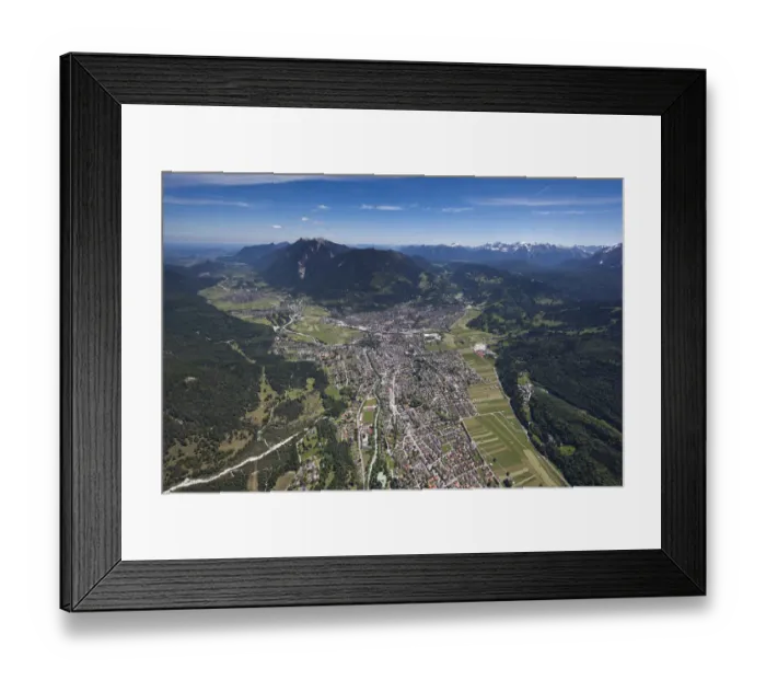 Framed Print : Townscape of Garmisch, Garmisch-Partenkirchen, Loisachtal, Bavaria, Germany Framed Print : Townscape of Garmisch, Garmisch-Partenkirchen, Loisachtal, Bavaria, Germany
