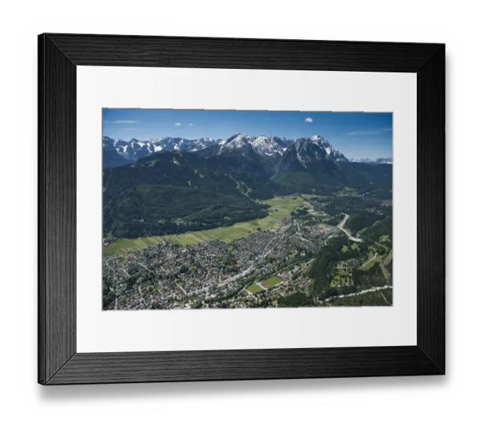 Framed Print : Townscape of Garmisch, Garmisch-Partenkirchen, Loisachtal, Bavaria, Germany Framed Print : Townscape of Garmisch, Garmisch-Partenkirchen, Loisachtal, Bavaria, Germany