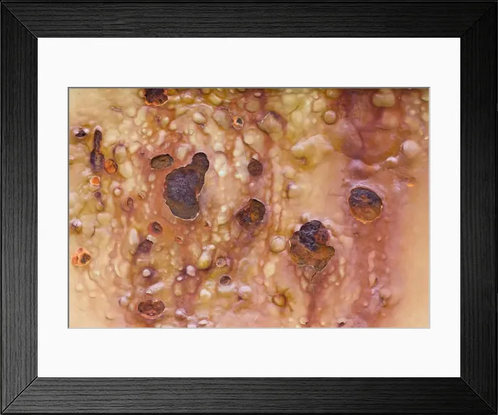 Framed Print : Rust stains, Denmark Framed Print : Rust stains, Denmark
