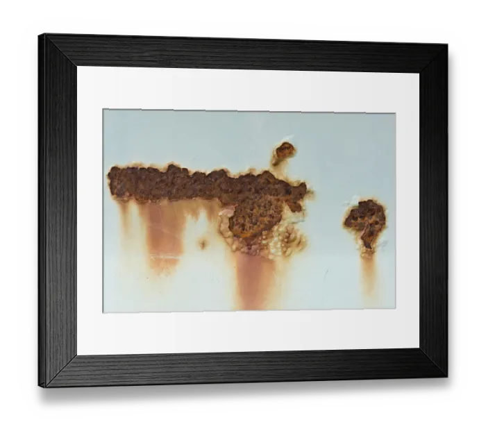 Framed Print : Rust stains, Denmark Framed Print : Rust stains, Denmark