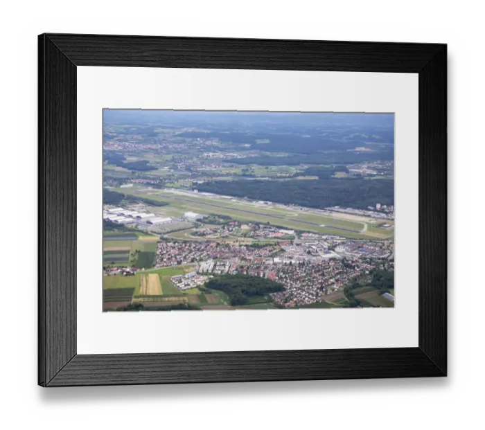 Framed Print : Aerial view, Friedrichshafen airport with the village of Allmannsweiler and Friedrichshafen trade fair, Friedrichshafen, Baden-Wuerttemberg, Germany Framed Print : Aerial view, Friedrichshafen airport with the village of Allmannsweiler and Friedrichshafen trade fair, Friedrichshafen, Baden-Wuerttemberg, Germany