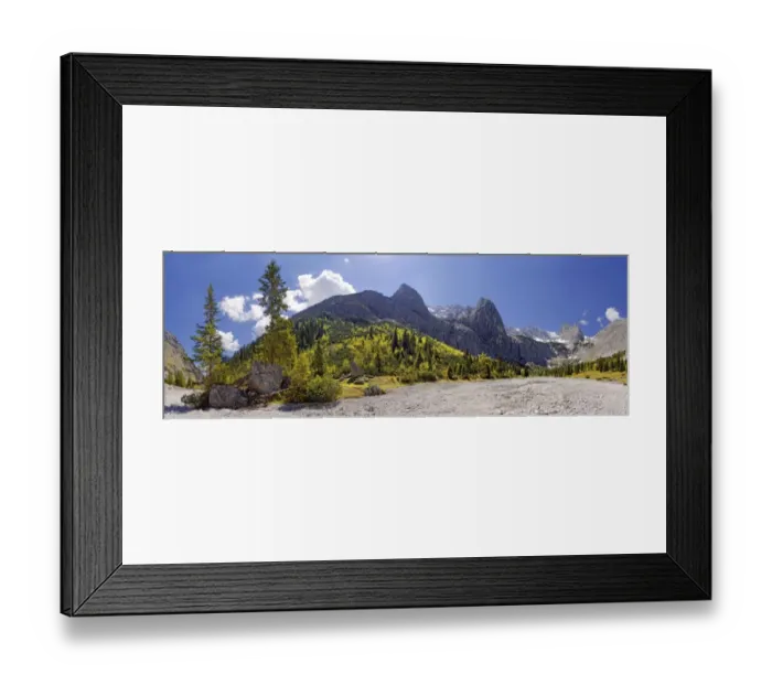 Framed Print : Panorama of the Hollental valley, with Zugspitze and Zugspitze massif, Hammerbach, Garmisch-Partenkirchen District, Upper Bavaria, Bavaria, Germany Framed Print : Panorama of the Hollental valley, with Zugspitze and Zugspitze massif, Hammerbach, Garmisch-Partenkirchen District, Upper Bavaria, Bavaria, Germany