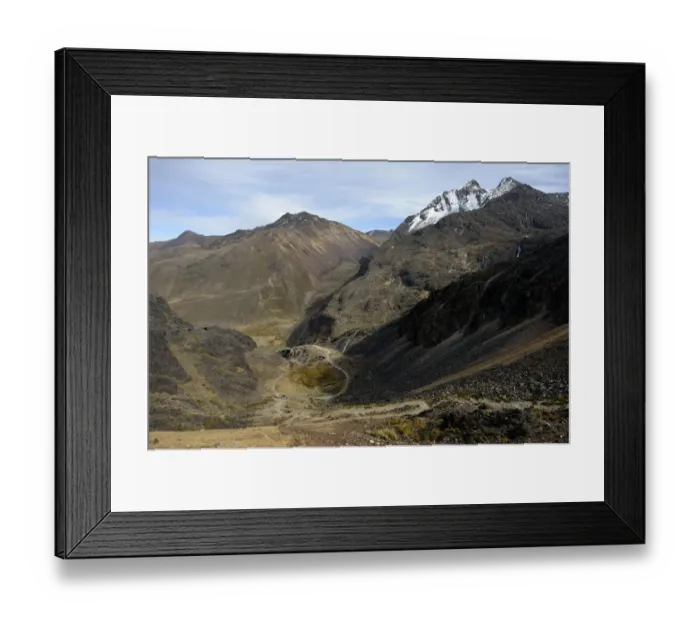 Framed Print : Andean landscape, Takesi Inca pass, Minas de San Francisco, Department of La Paz, Bolivia Framed Print : Andean landscape, Takesi Inca pass, Minas de San Francisco, Department of La Paz, Bolivia