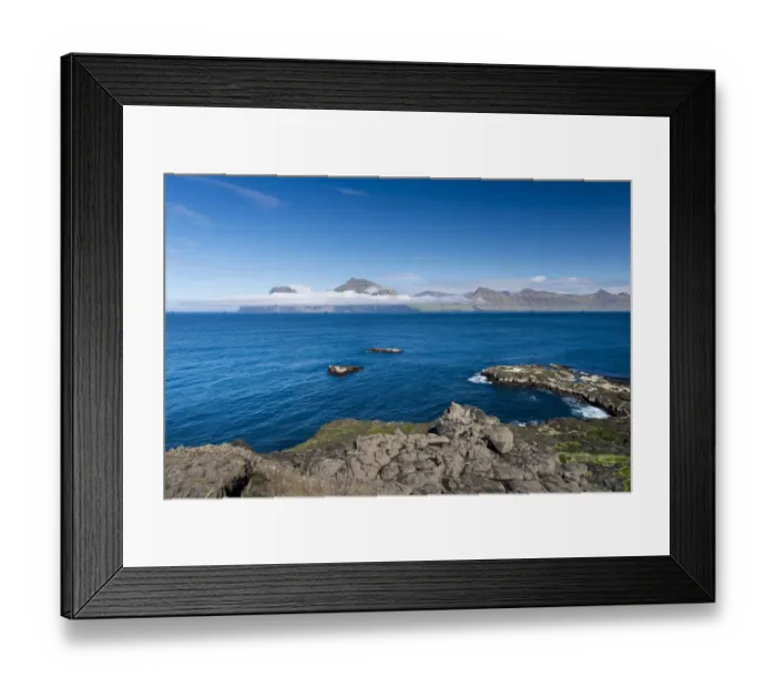 Framed Print : Coastline, Kalsoy island at back, Djupini, Gjogv, Eysturoy, Faroe Islands, Denmark Framed Print : Coastline, Kalsoy island at back, Djupini, Gjogv, Eysturoy, Faroe Islands, Denmark