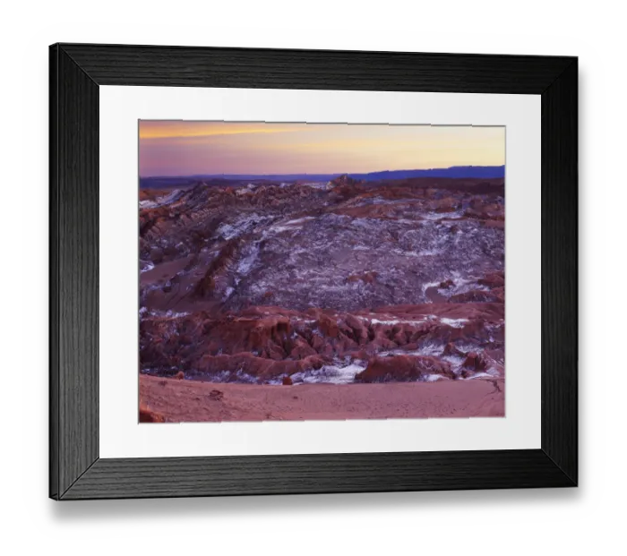 Framed Print : Evening light, Valle de la Luna, Cordillera de la Sal, Atacama Desert, Chile Framed Print : Evening light, Valle de la Luna, Cordillera de la Sal, Atacama Desert, Chile