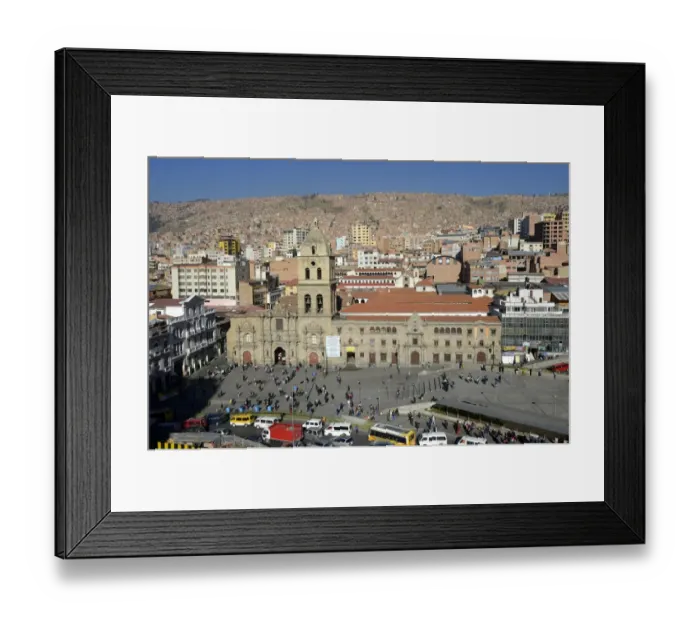 Framed Print : Church of St Francis, Iglesia de San Francisco, La Paz, Bolivia