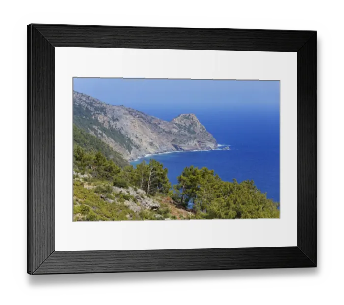 Framed Print : Cape Anamur Anamur, Mersin Province, Turkish Riviera, Turkey