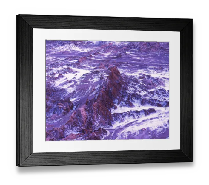 Framed Print : Evening mood, salt crust, Valle de la Luna, Cordillera de la Sal, Atacama Desert, Chile Framed Print : Evening mood, salt crust, Valle de la Luna, Cordillera de la Sal, Atacama Desert, Chile