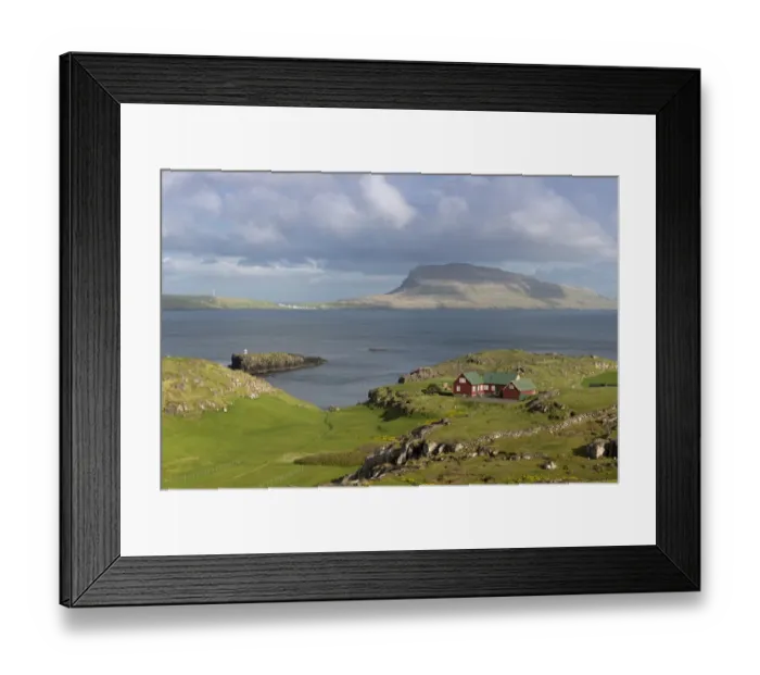 Framed Print : Nolsoy Island, viewed from Hoyvik on Streymoy, Faroe Islands, Denmark Framed Print : Nolsoy Island, viewed from Hoyvik on Streymoy, Faroe Islands, Denmark