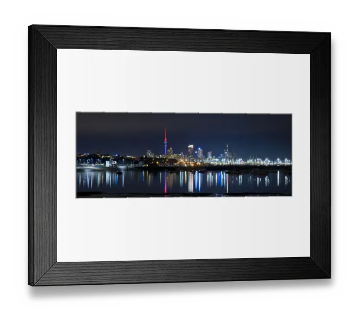Framed Print : Auckland Central Business District or Auckland Central Business District from Okahu Bay, at night, Okahu Bay, Auckland, Auckland Region, New Zealand Framed Print : Auckland Central Business District or Auckland Central Business District from Okahu Bay, at night, Okahu Bay, Auckland, Auckland Region, New Zealand