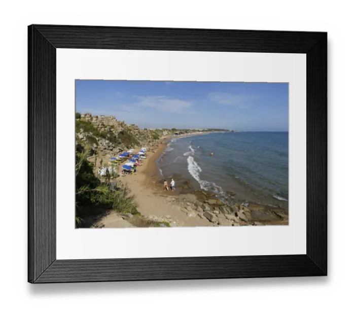 Framed Print : Eastern beach of Side, Turkish Riviera, Antalya Province, Turkey Framed Print : Eastern beach of Side, Turkish Riviera, Antalya Province, Turkey