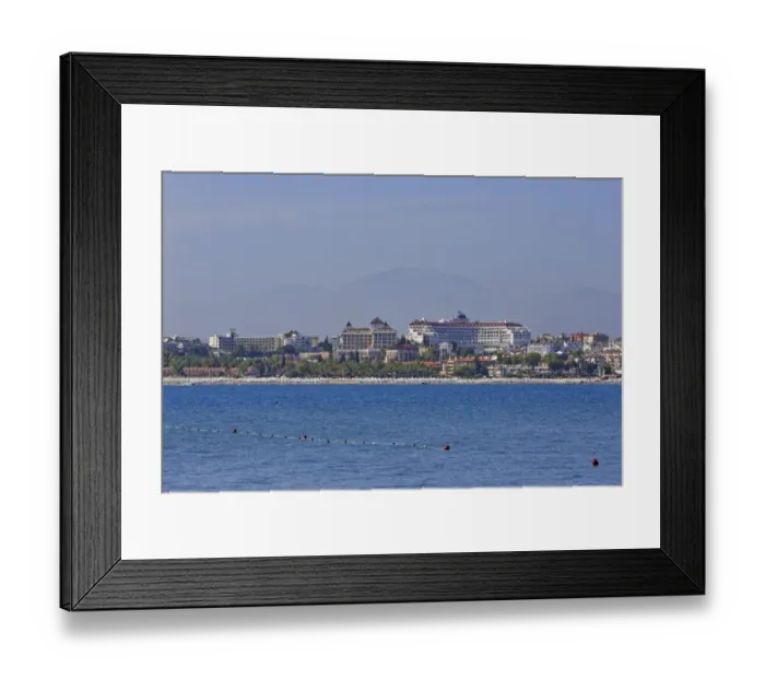 Framed Print : Hotels on the western beach of Side, Turkish Riviera, Antalya Province, Turkey Framed Print : Hotels on the western beach of Side, Turkish Riviera, Antalya Province, Turkey