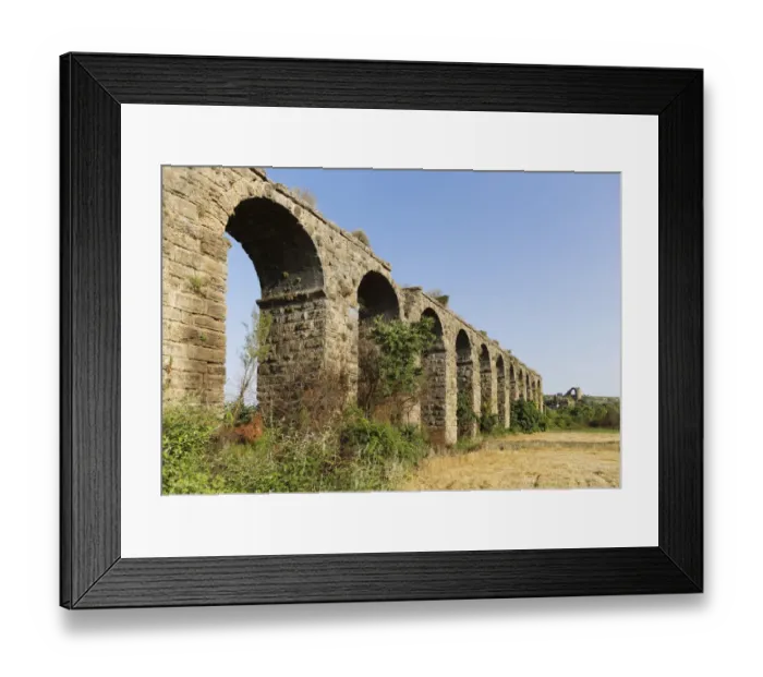 Framed Print : Aqueduct, ancient city of Aspendos, Pamphylia, Antalya Province, Turkey Framed Print : Aqueduct, ancient city of Aspendos, Pamphylia, Antalya Province, Turkey