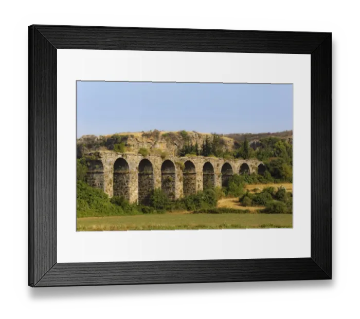Framed Print : Aqueduct, ancient city of Aspendos, Pamphylia, Antalya Province, Turkey Framed Print : Aqueduct, ancient city of Aspendos, Pamphylia, Antalya Province, Turkey