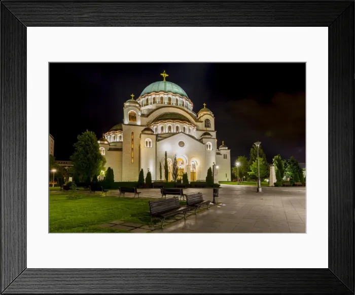 Framed Print : Church of Saint Sava, New Belgrade, Belgrade, Serbia Framed Print : Church of Saint Sava, New Belgrade, Belgrade, Serbia