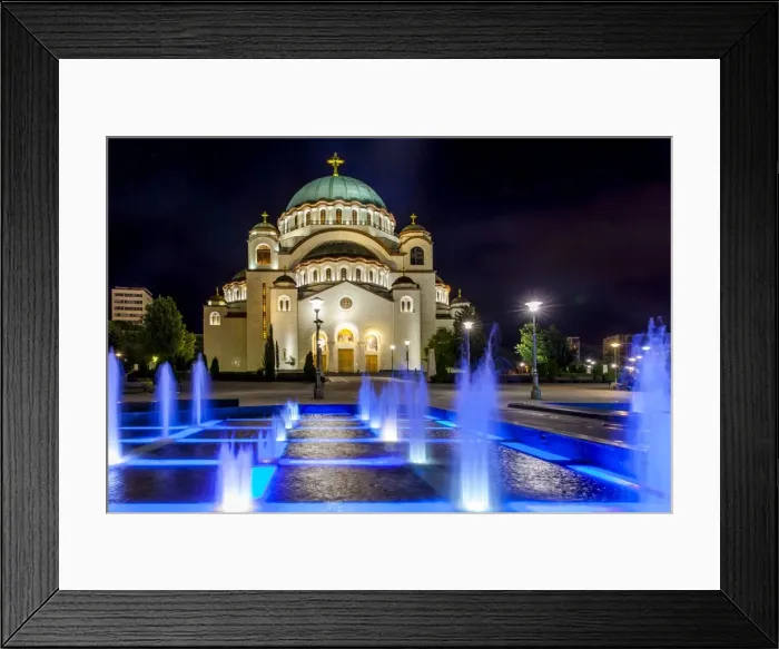 Framed Print : Church of Saint Sava, New Belgrade, Belgrade, Serbia Framed Print : Church of Saint Sava, New Belgrade, Belgrade, Serbia