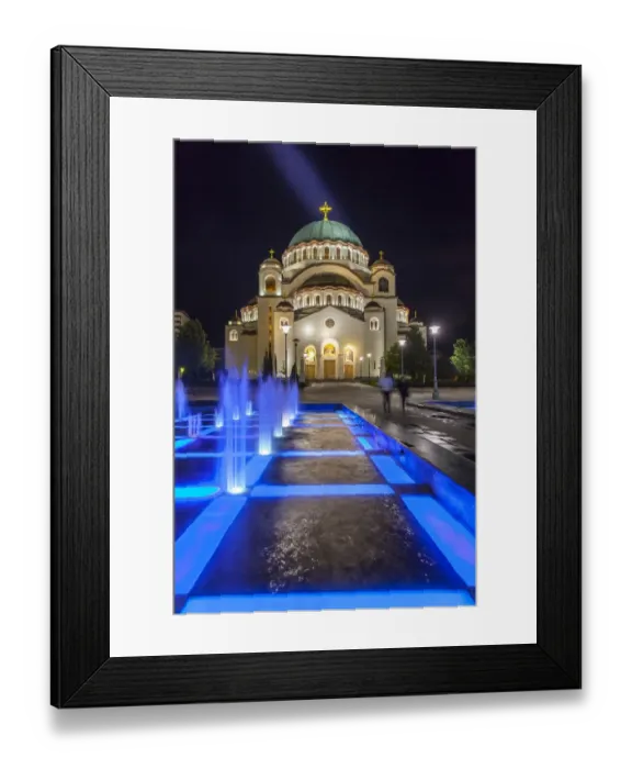 Framed Print : Church of Saint Sava, New Belgrade, Belgrade, Serbia Framed Print : Church of Saint Sava, New Belgrade, Belgrade, Serbia