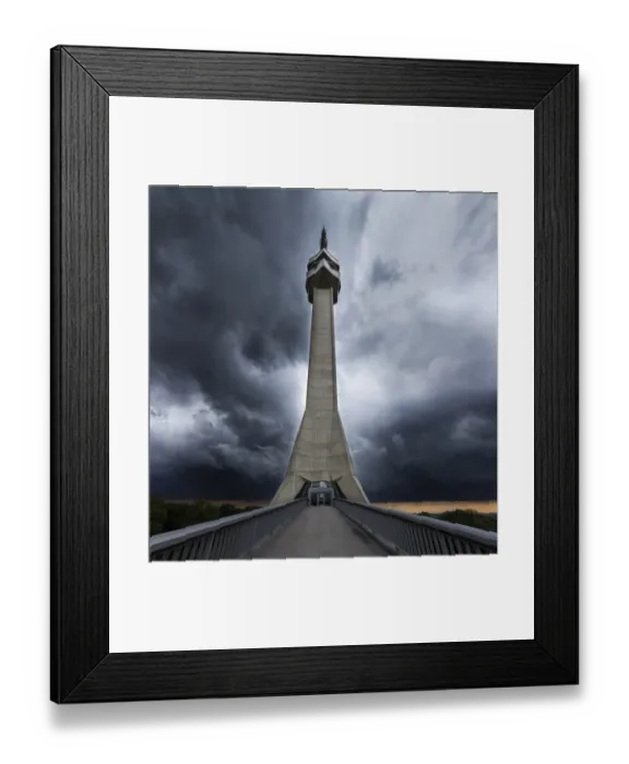 Framed Print : Avala television tower, Resnik, Serbia Framed Print : Avala television tower, Resnik, Serbia