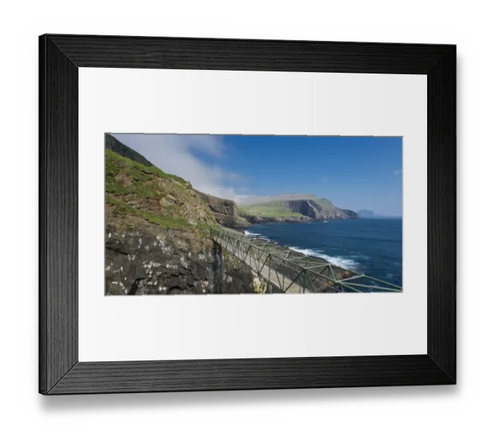 Framed Print : So-called Atlantic Bridge between Mykines and Mykinesholmur, rocky coast of Mykines, Vagar behind, Mykines, Utoyggjar, Faroe Islands, Denmark Framed Print : So-called Atlantic Bridge between Mykines and Mykinesholmur, rocky coast of Mykines, Vagar behind, Mykines, Utoyggjar, Faroe Islands, Denmark