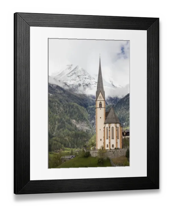 Framed Print : Parish church of Heiligenblut, Grossglockner, Heiligenblut, Carinthia, Austria Framed Print : Parish church of Heiligenblut, Grossglockner, Heiligenblut, Carinthia, Austria