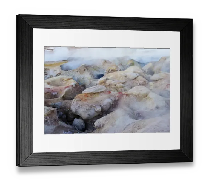 Framed Print : Geyser field, used geothermally, dried up, fumarole, Sol de Manana, Altiplano, Bolivia Framed Print : Geyser field, used geothermally, dried up, fumarole, Sol de Manana, Altiplano, Bolivia