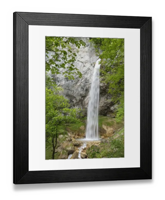 Framed Print : Wildenstein waterfall at Obir, Obir-Massif, near Gallizien, Carinthia, Austria Framed Print : Wildenstein waterfall at Obir, Obir-Massif, near Gallizien, Carinthia, Austria