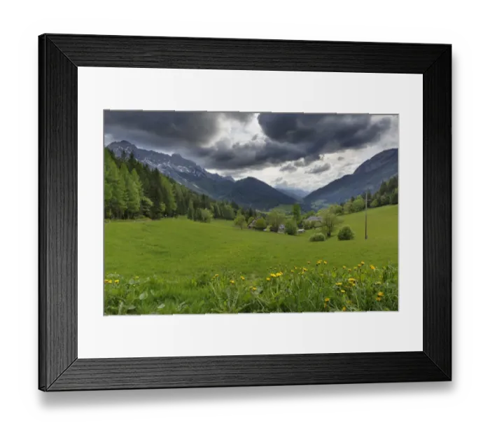 Framed Print : Dramatic clouds over the alpine landscape, Schaidasattel pass, Schaidasattel pass, Karawanks, Zell-Schaida, Carinthia, Austria Framed Print : Dramatic clouds over the alpine landscape, Schaidasattel pass, Schaidasattel pass, Karawanks, Zell-Schaida, Carinthia, Austria