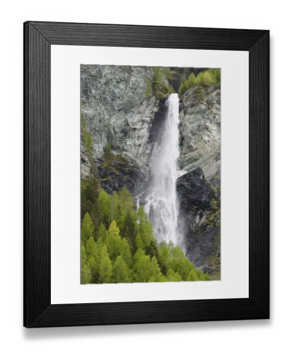 Framed Print : Zopenitzenbach Waterfall or Jungfernsprung, Hohe Tauern, Heiligenblut am Grossglockner, Spittal an der Drau, Carinthia, Austria