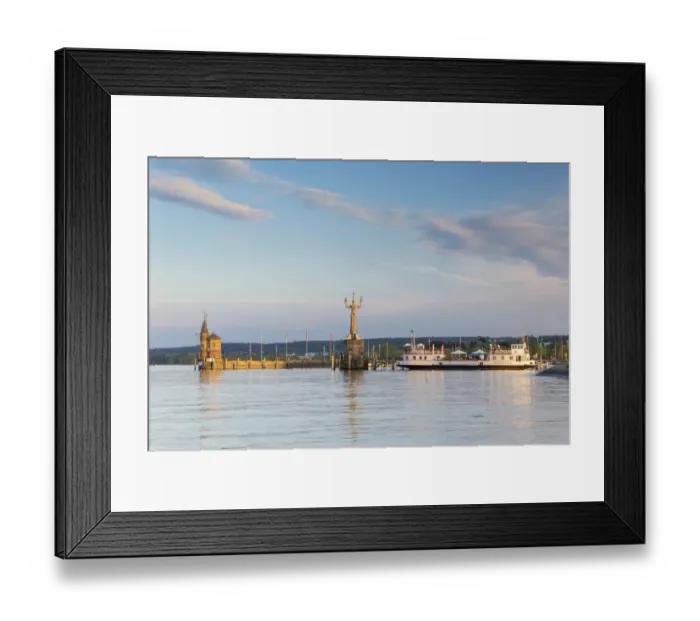 Framed Print : Harbour entrance of Konstanz with the statue of Imperia and the historic ferry Konstanz, Konstanz, Baden-Wurttemberg, Germany Framed Print : Harbour entrance of Konstanz with the statue of Imperia and the historic ferry Konstanz, Konstanz, Baden-Wurttemberg, Germany