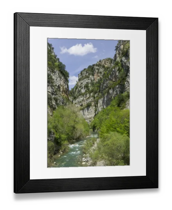 Framed Print : Gorge, La Jacetania, Aragon, Spain Framed Print : Gorge, La Jacetania, Aragon, Spain
