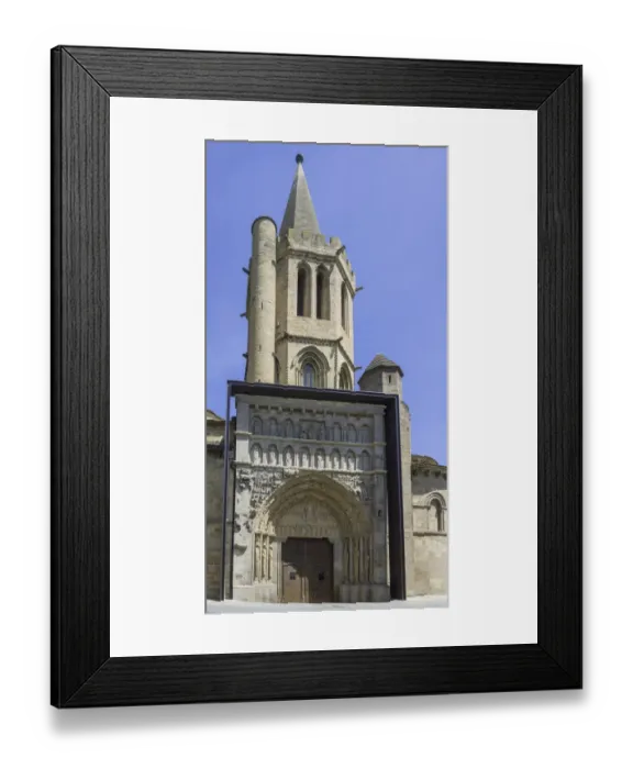 Framed Print : South portal with Romanesque sculptural decorations of the parish church of Santa Maria la Real, Sanguesa, Navarre, Spain Framed Print : South portal with Romanesque sculptural decorations of the parish church of Santa Maria la Real, Sanguesa, Navarre, Spain