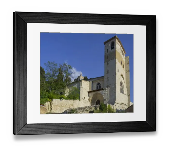 Framed Print : Fortified church of San Pedro de la Rua, 11th century, Estella, Navarre, Spain Framed Print : Fortified church of San Pedro de la Rua, 11th century, Estella, Navarre, Spain