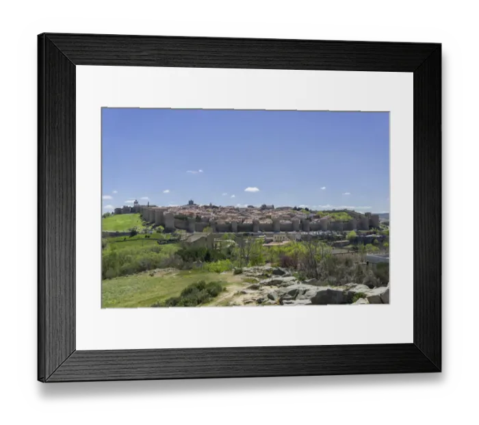 Framed Print : The fortification wall enclosing the town, Avila, Castile and Leon, Spain Framed Print : The fortification wall enclosing the town, Avila, Castile and Leon, Spain