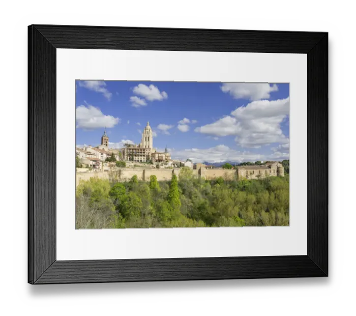 Framed Print : Segovia Cathedral and old town, Segovia, Castile and Leon, Spain Framed Print : Segovia Cathedral and old town, Segovia, Castile and Leon, Spain