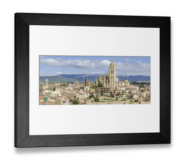 Framed Print : Segovia Cathedral and old town, Segovia, Castile and Leon, Spain Framed Print : Segovia Cathedral and old town, Segovia, Castile and Leon, Spain