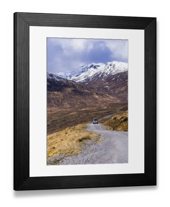 Framed Print : Gravel road, Corrour, Highlands, Scotland, United Kingdom Framed Print : Gravel road, Corrour, Highlands, Scotland, United Kingdom