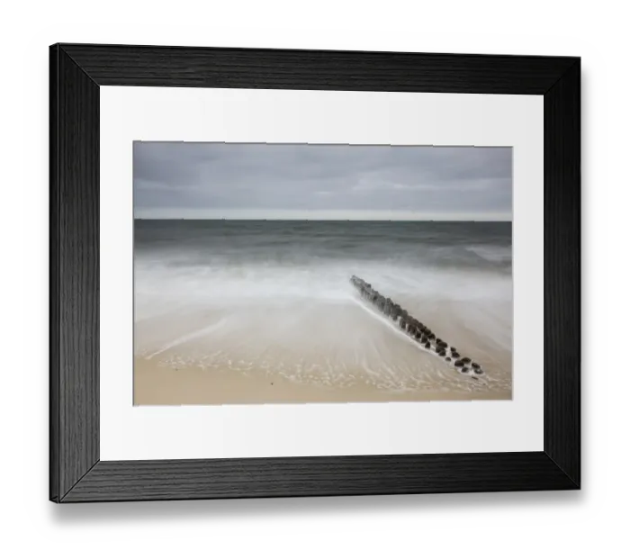 Framed Print : Groynes in the waves, Sylt, Schleswig-Holstein, Germany Framed Print : Groynes in the waves, Sylt, Schleswig-Holstein, Germany