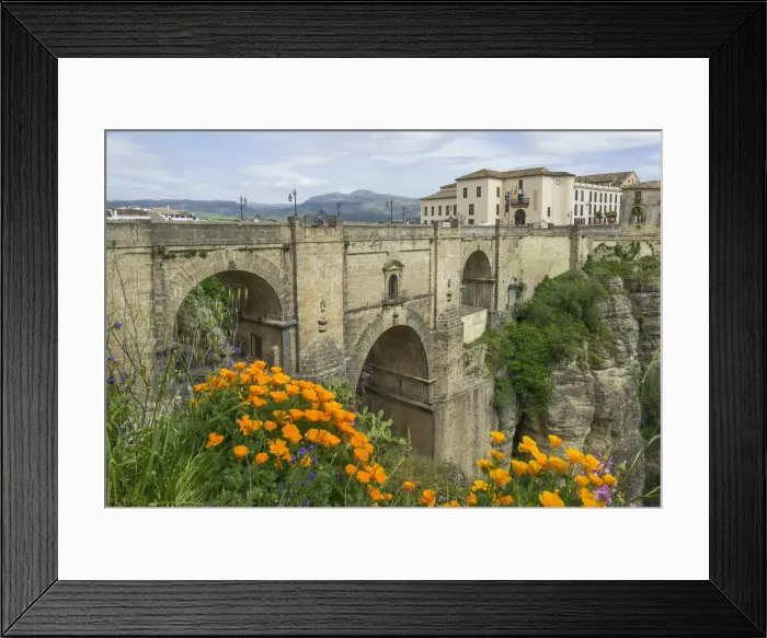 Framed Print : El Puente Nuevo bridge, Ronda, Malaga province, Andalucia, Spain Framed Print : El Puente Nuevo bridge, Ronda, Malaga province, Andalucia, Spain